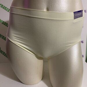 Catherines Hi-Cut Panties Underwear Seamless Tagless Cream Plus Size 3X